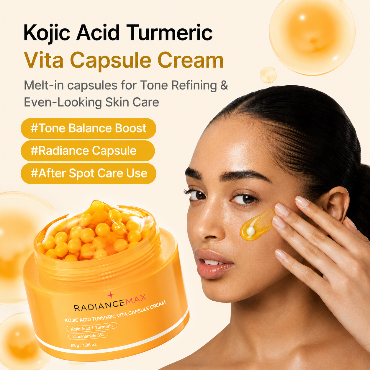 Radiancemax - Kojic Acid Turmeric Vita Capsule Cream
