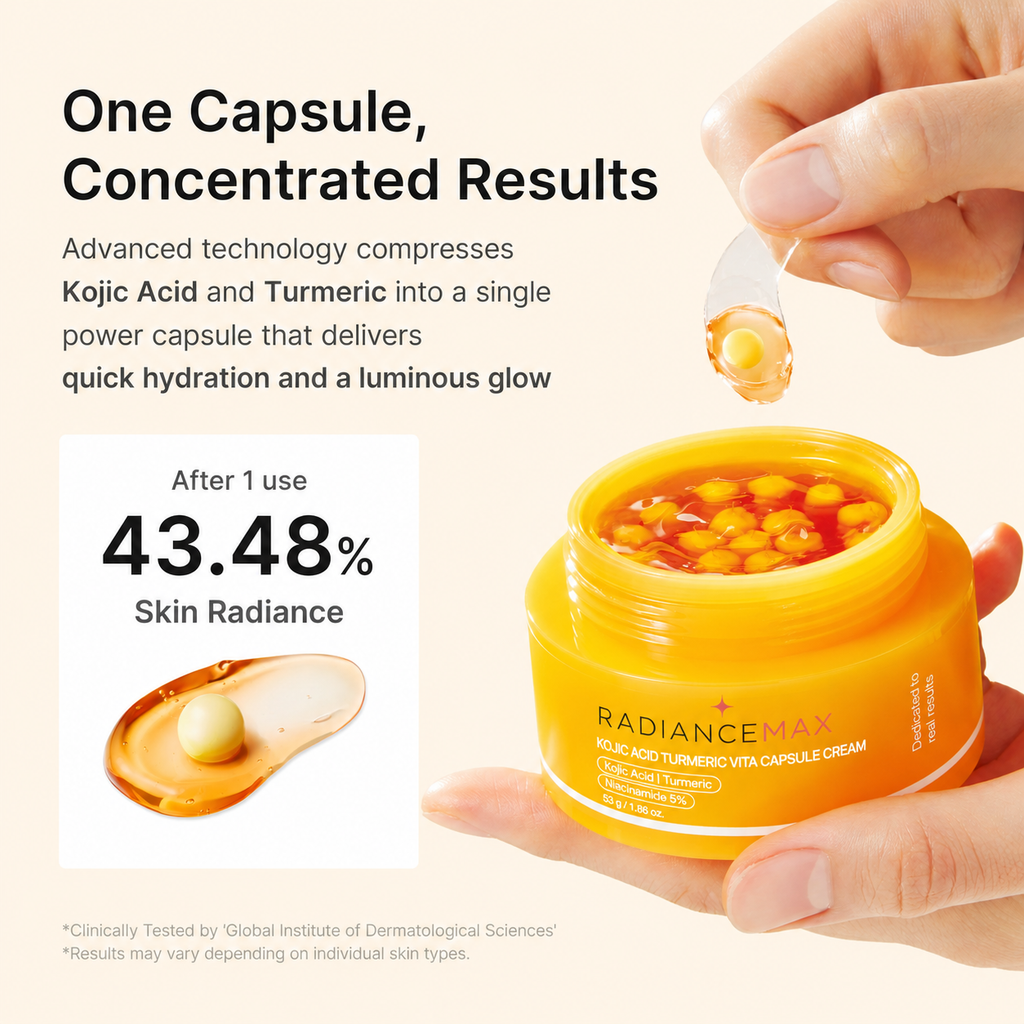 Radiancemax - Kojic Acid Turmeric Vita Capsule Cream