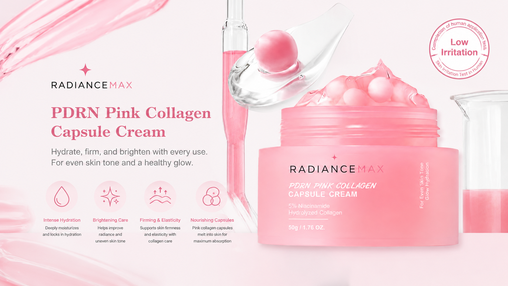 RadianceMax - PDRN Pink Collagen Capsule Cream