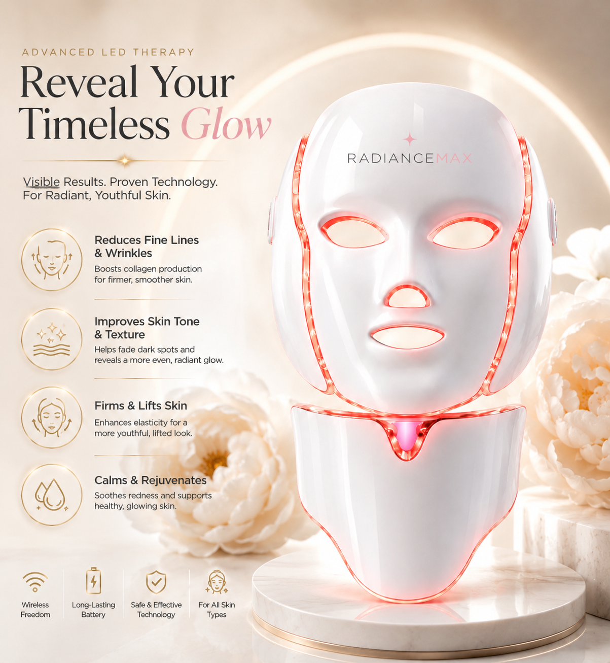 RADIANCEMAX - Red Light Therapy Mask