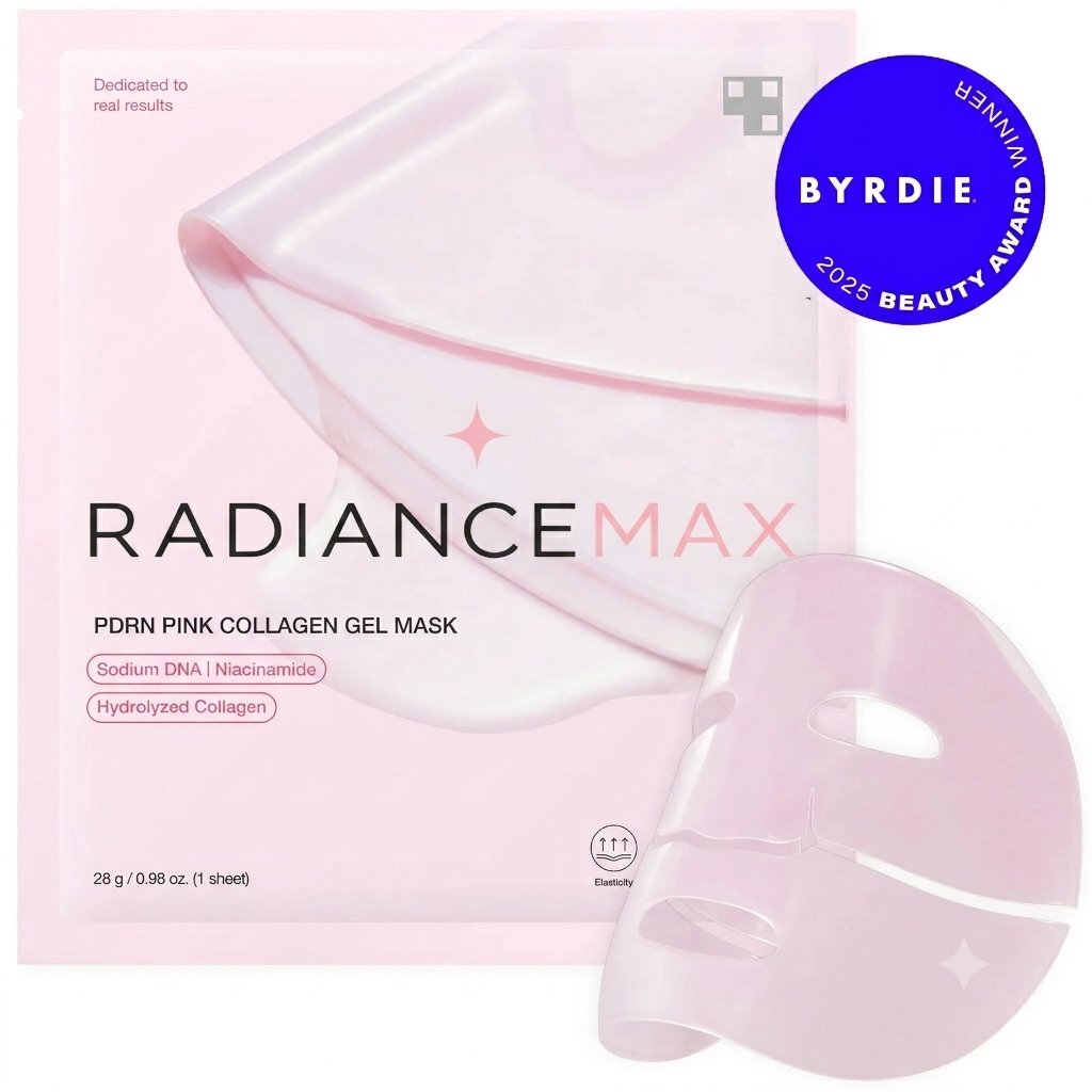 Radiance Max- Salmon PDRN Pink Collagen Jelly Gel Mask (4-Pack)