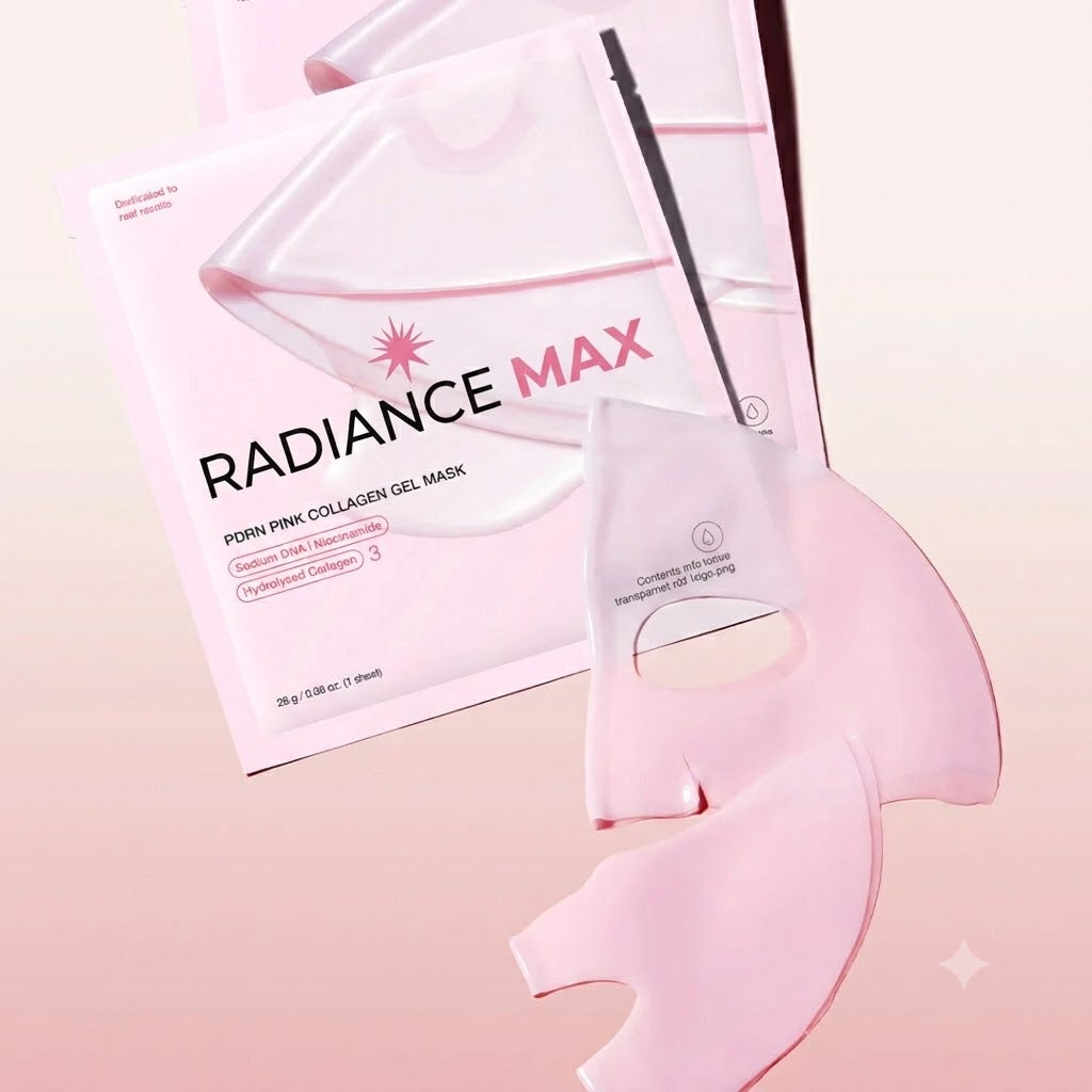 Radiance Max- Salmon PDRN Pink Collagen Jelly Gel Mask (4-Pack)