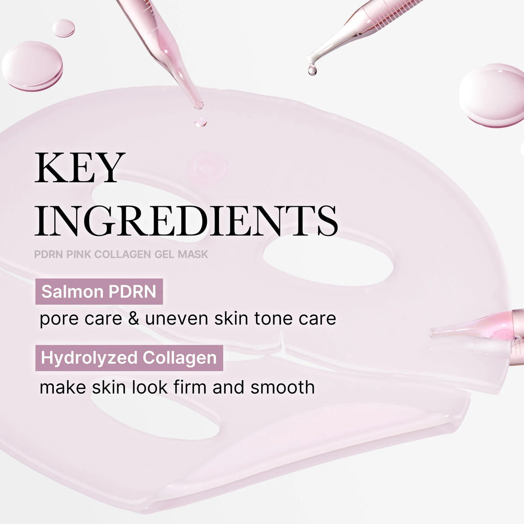 Radiance Max- Salmon PDRN Pink Collagen Jelly Gel Mask (4-Pack)